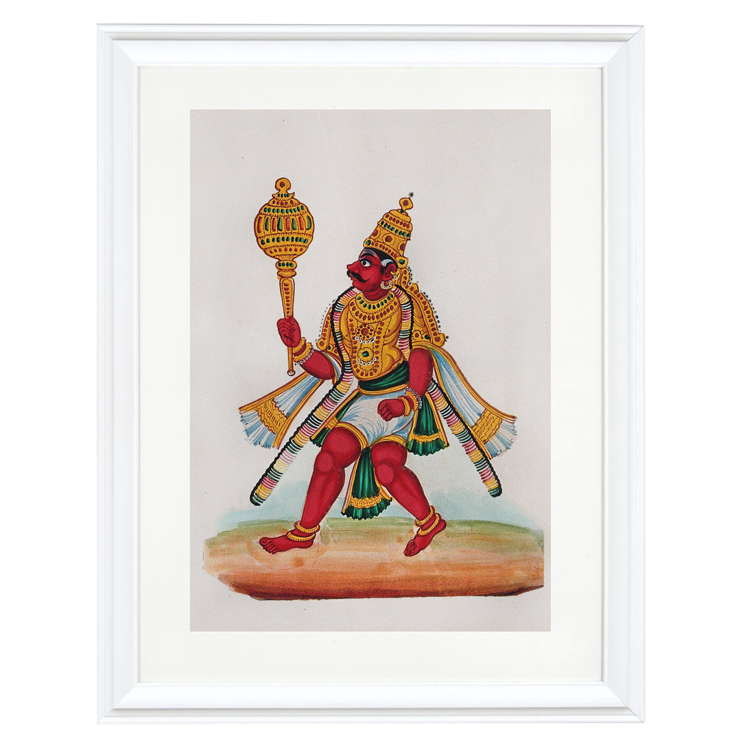 Bhima - A legendary warrior holding a mace Art Print