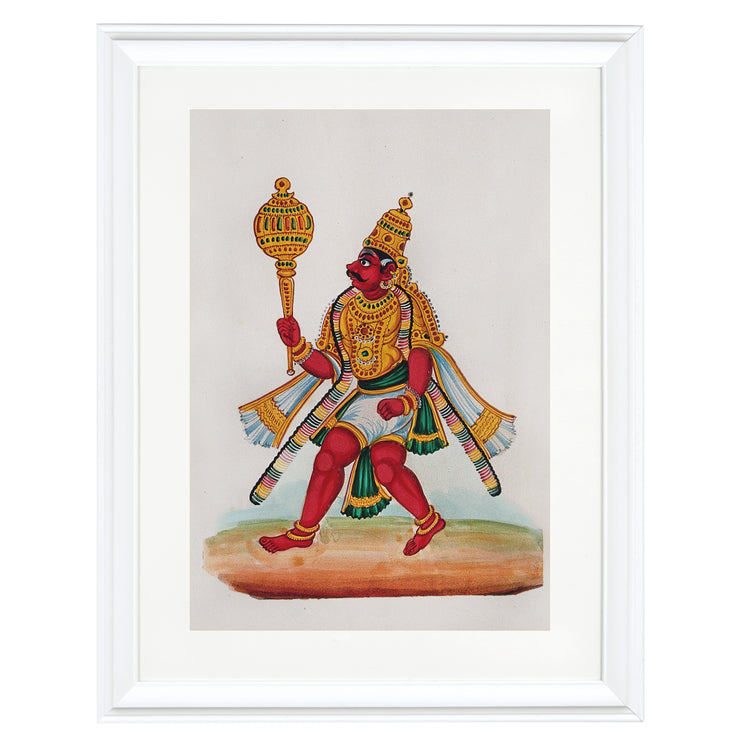 Bhima - A legendary warrior holding a mace Art Print