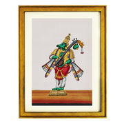 Tumburu, a mythical horse-headed musician playing a musical instrument (the veena) Art Print