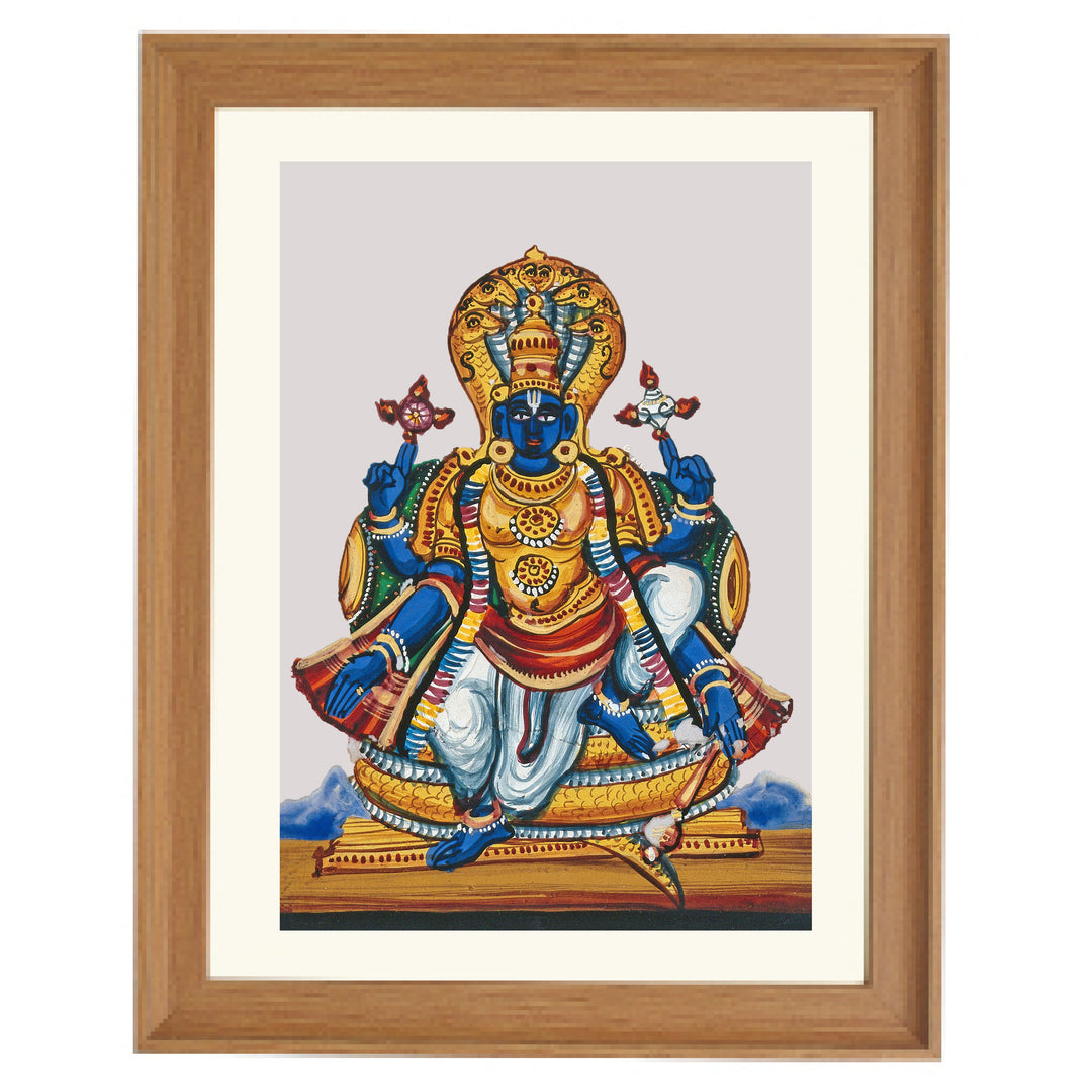 Vishnu- the preserver of the universe Art Print