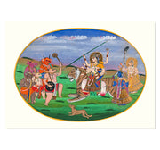 Triumphant Valor Devi Durga Art Print