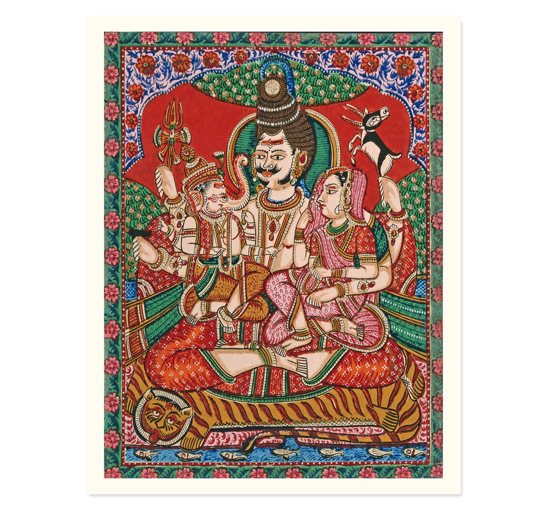 Shiva's Family Art Print