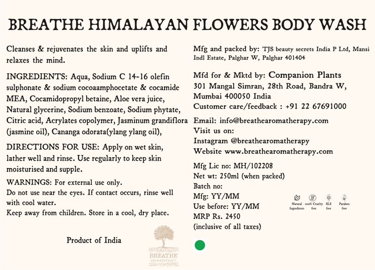 Himalayan Flowers Body Wash