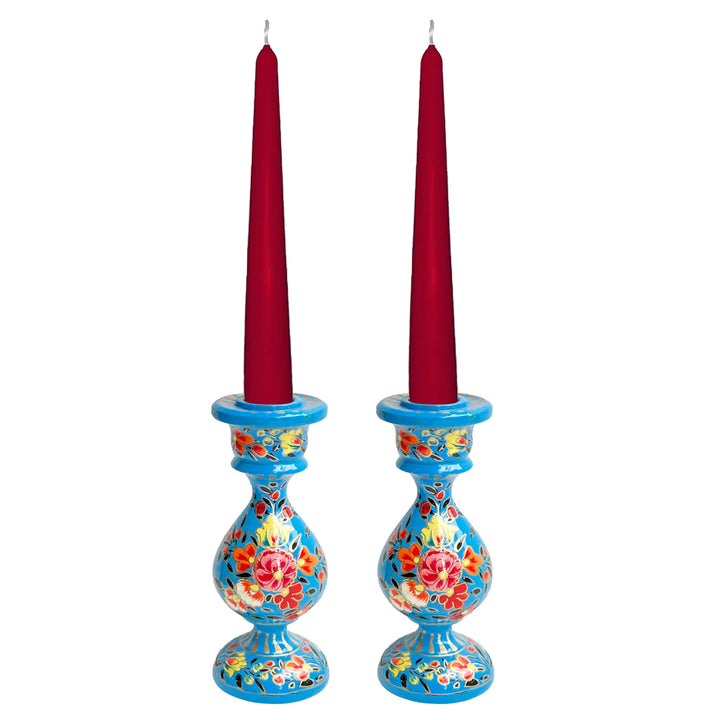 Kashmiri Hand Painted Candle Stand