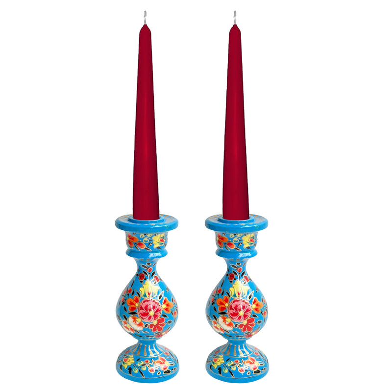 Kashmiri Hand Painted Candle Stand