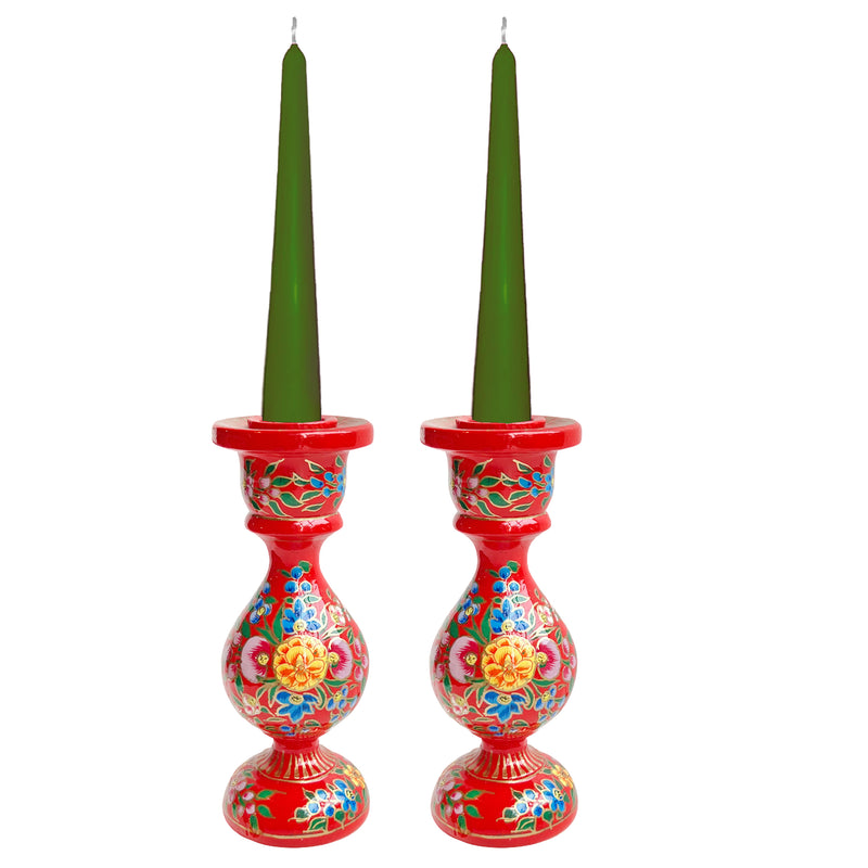 Kashmiri Hand Painted Candle Stand