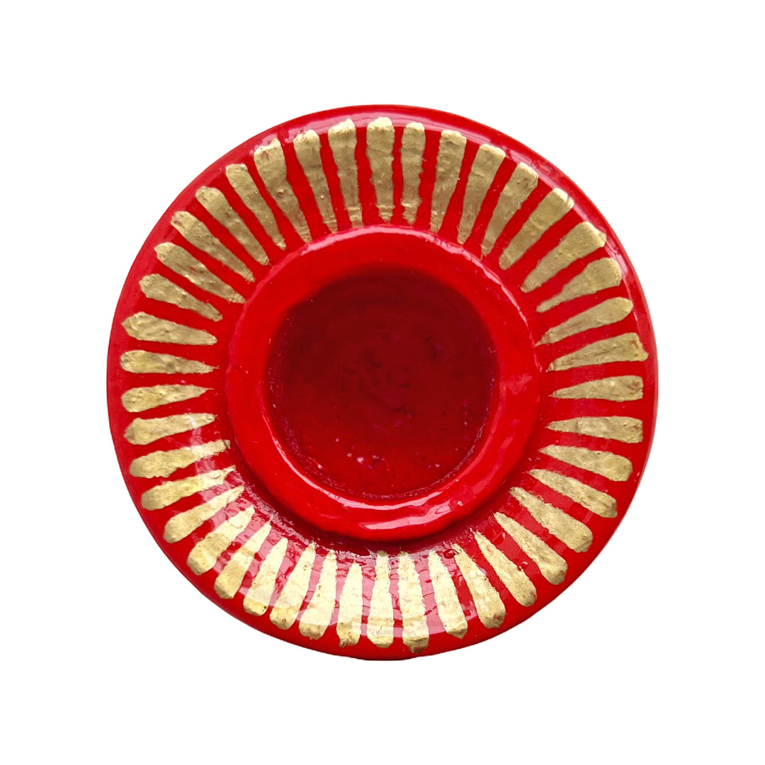 Kashmiri Hand Painted Candle Stand