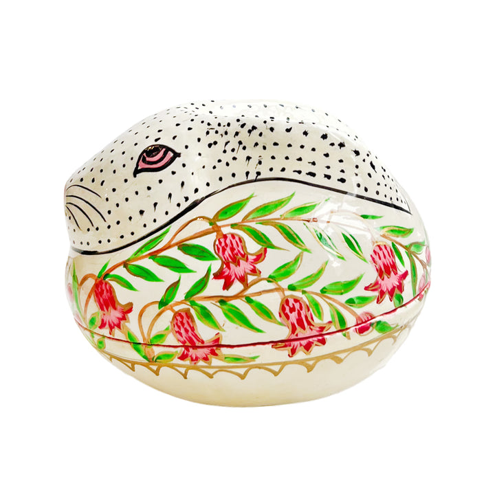 Kashmiri Hand-Painted Rabbit Box