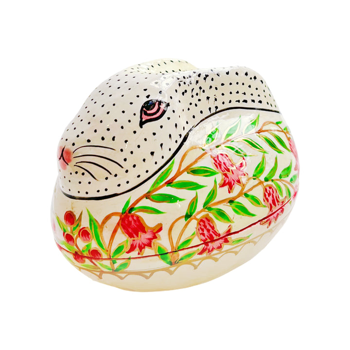 Kashmiri Hand-Painted Rabbit Box