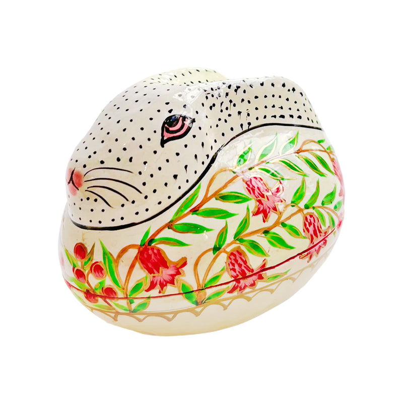 Kashmiri Hand-Painted Rabbit Box