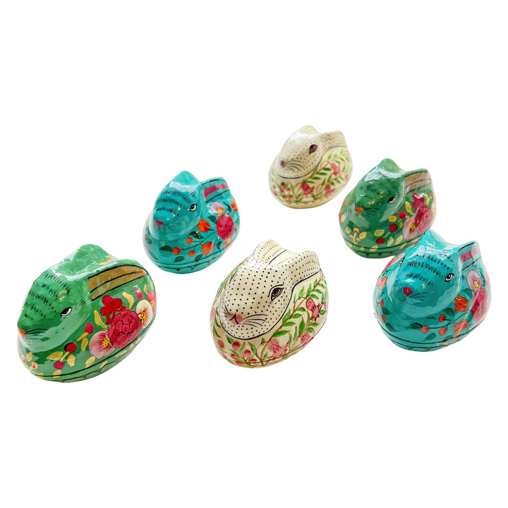 Kashmiri Hand-Painted Rabbit Box
