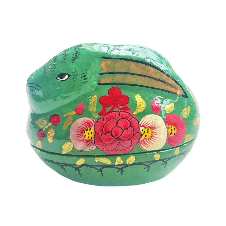 Kashmiri Hand-Painted Rabbit Box