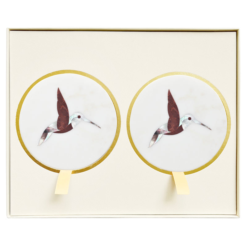 Marble Coasters Gift Set