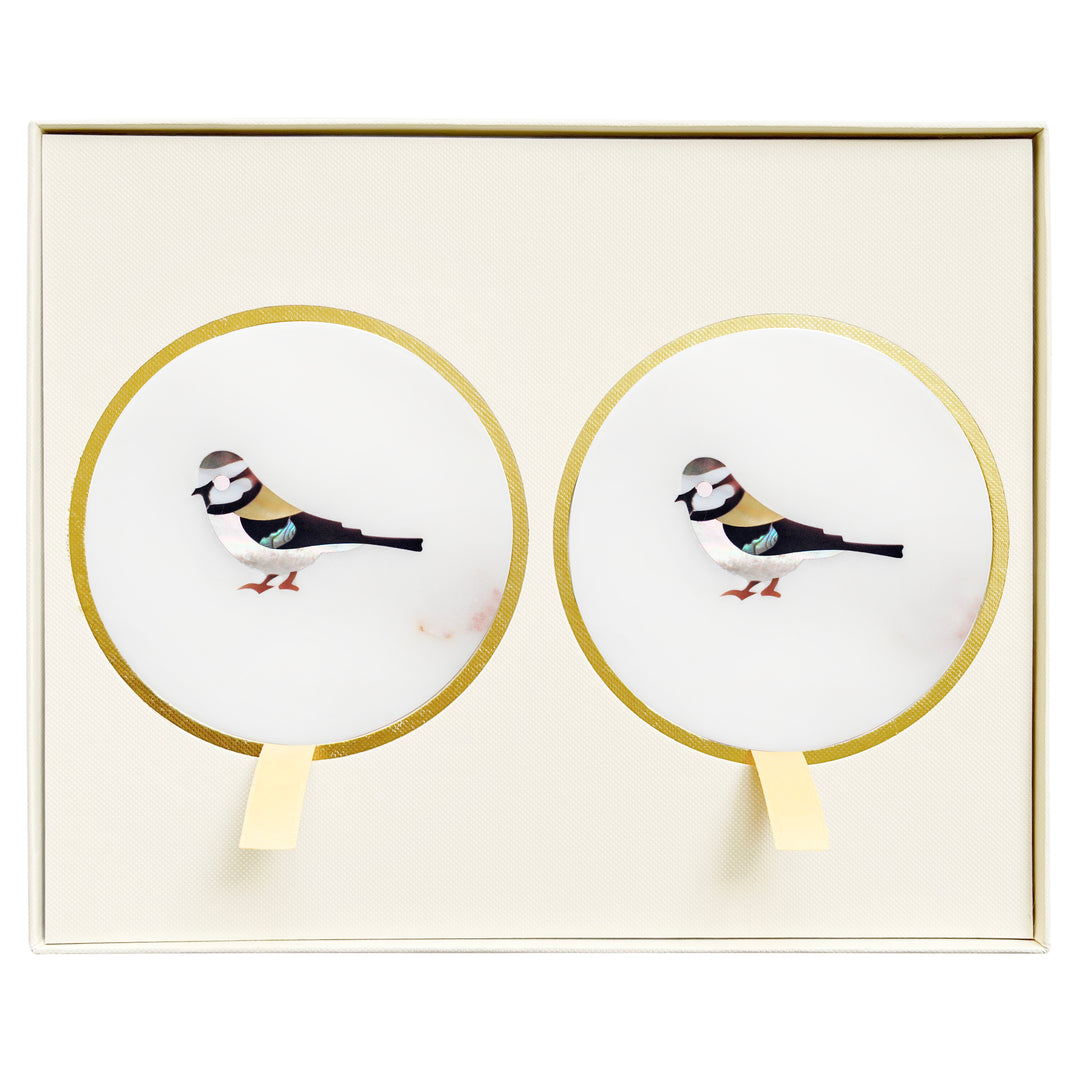 Society Finch Marble Coasters Gift Set