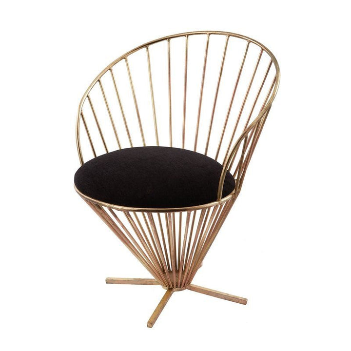 Wire Gold Finish Chair