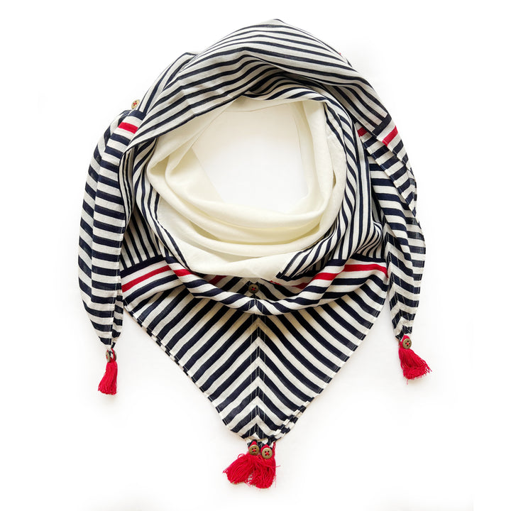 Nautical Cotton Scarf