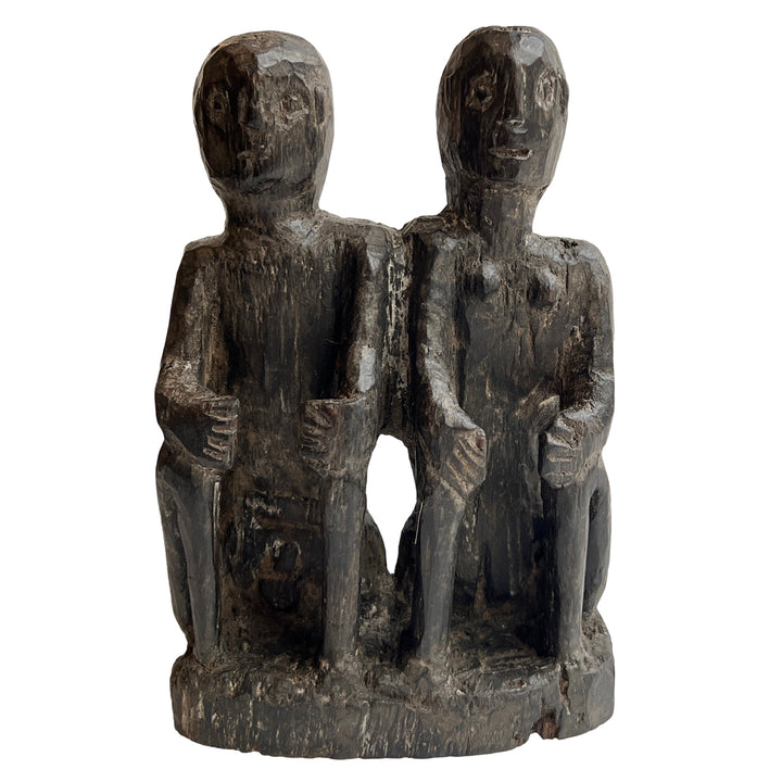 Twins of Heritage: Naga Tribal Carved Companions