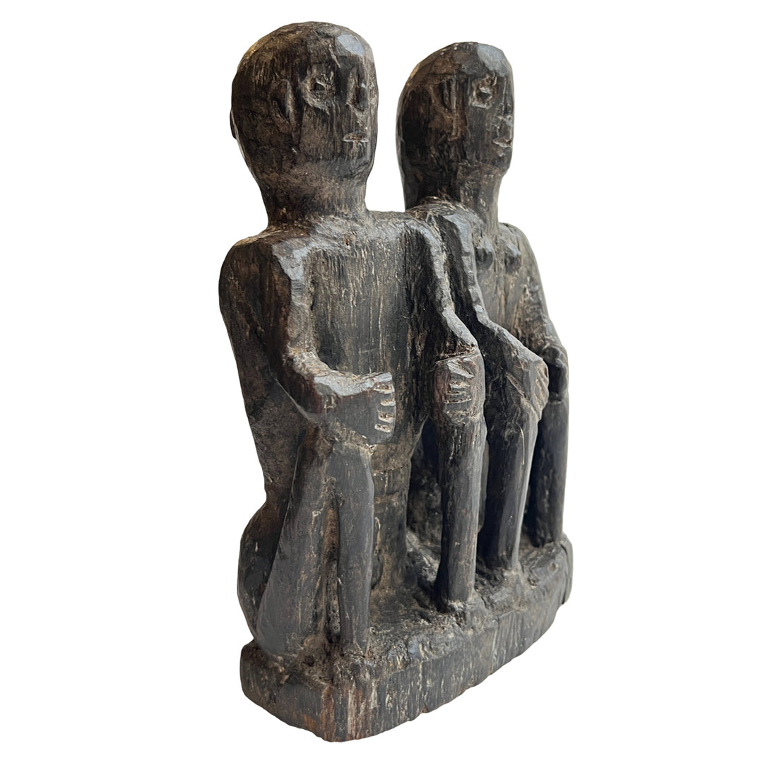 Twins of Heritage: Naga Tribal Carved Companions