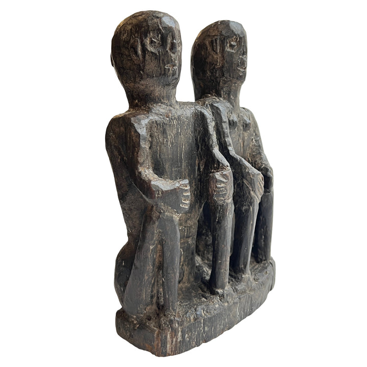 Twins of Heritage: Naga Tribal Carved Companions