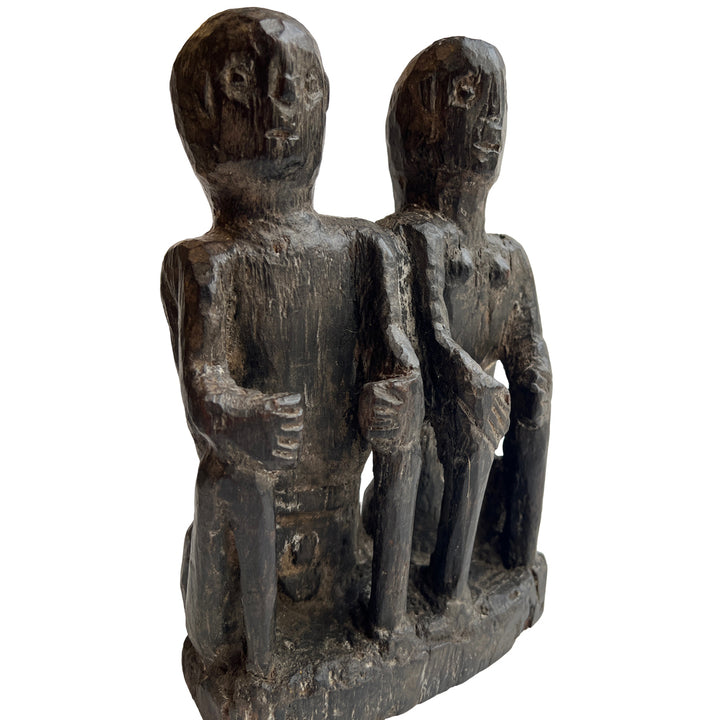Twins of Heritage: Naga Tribal Carved Companions