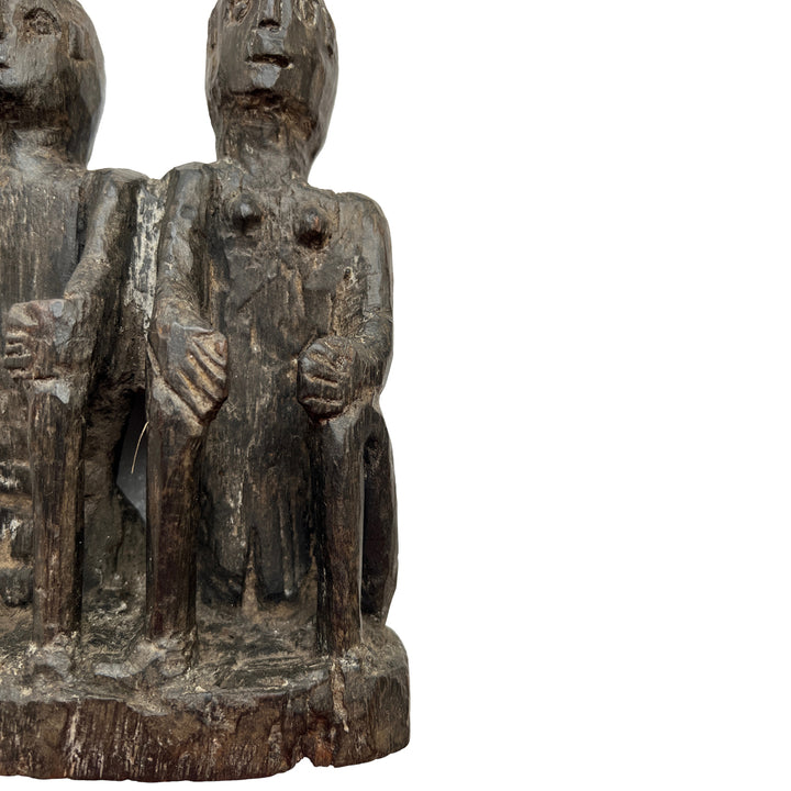 Twins of Heritage: Naga Tribal Carved Companions