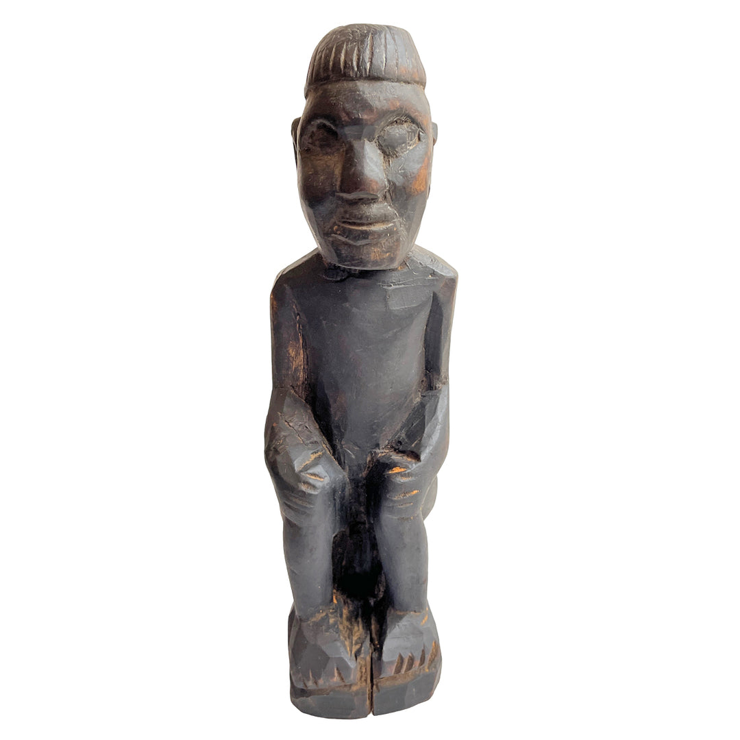 Guardian of Stillness : Naga Tribal Carved Figurine