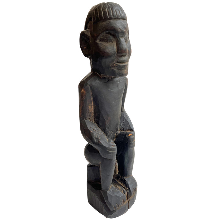 Guardian of Stillness : Naga Tribal Carved Figurine