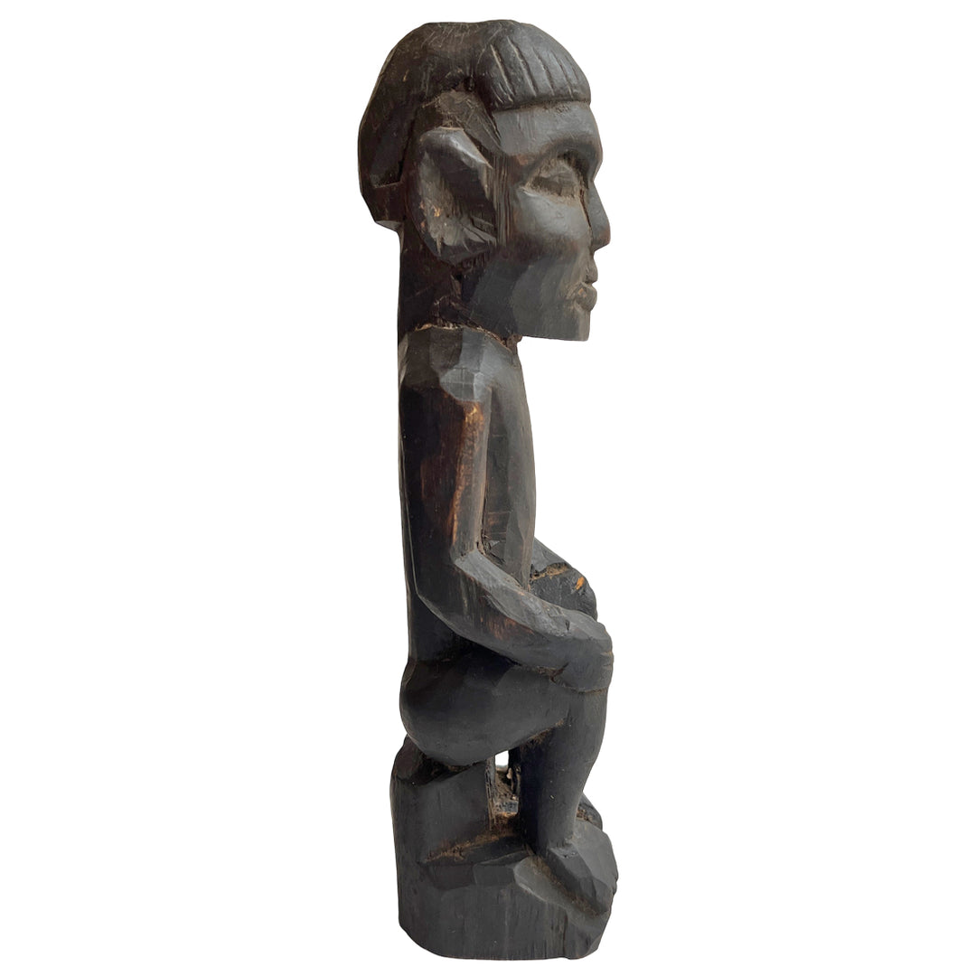 Guardian of Stillness : Naga Tribal Carved Figurine