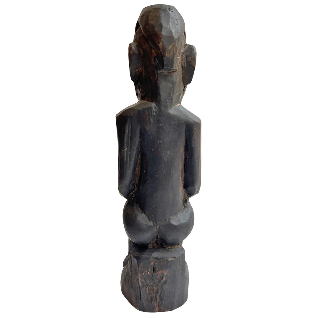 Guardian of Stillness : Naga Tribal Carved Figurine