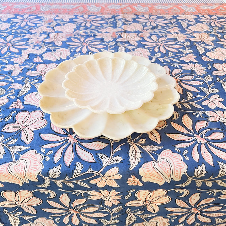 Ivy Table Cover - Cornflower Blue