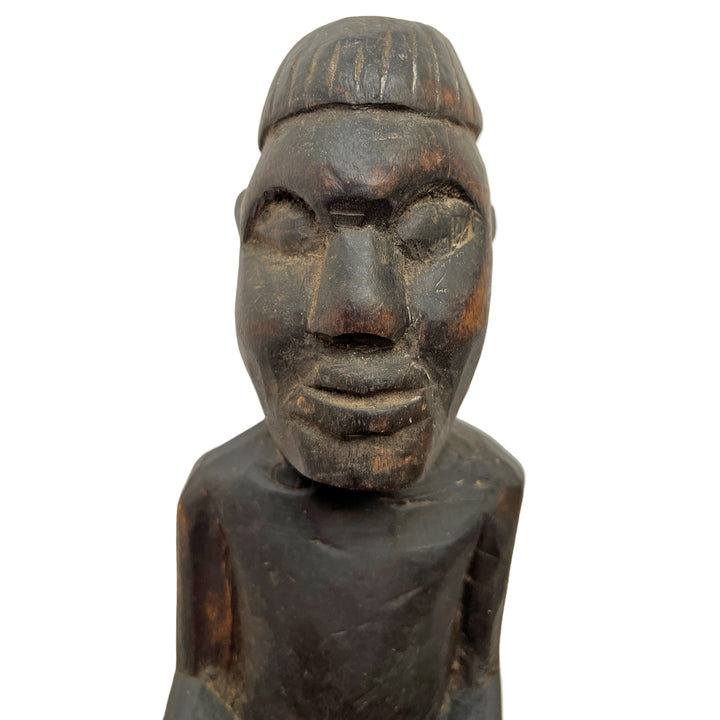 Guardian of Stillness : Naga Tribal Carved Figurine