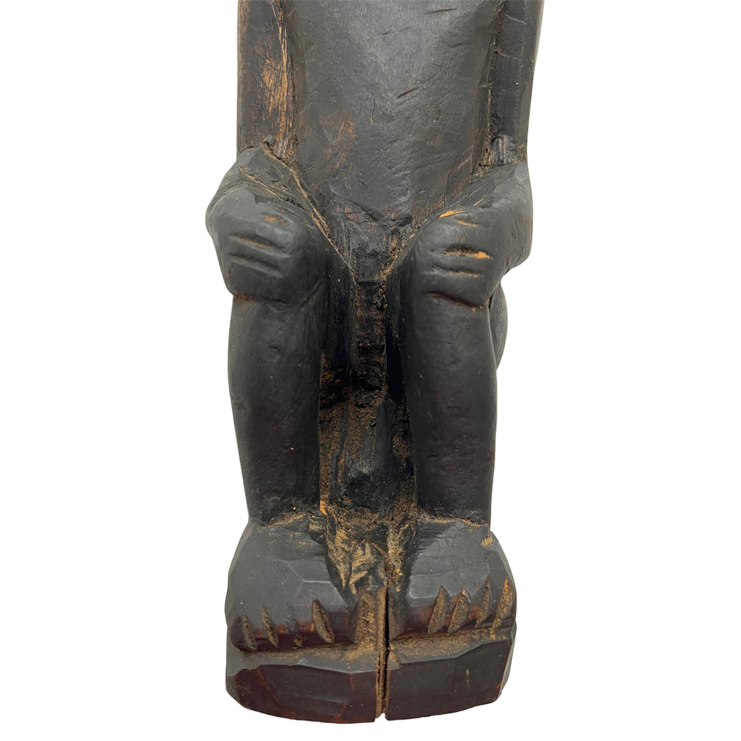 Guardian of Stillness : Naga Tribal Carved Figurine