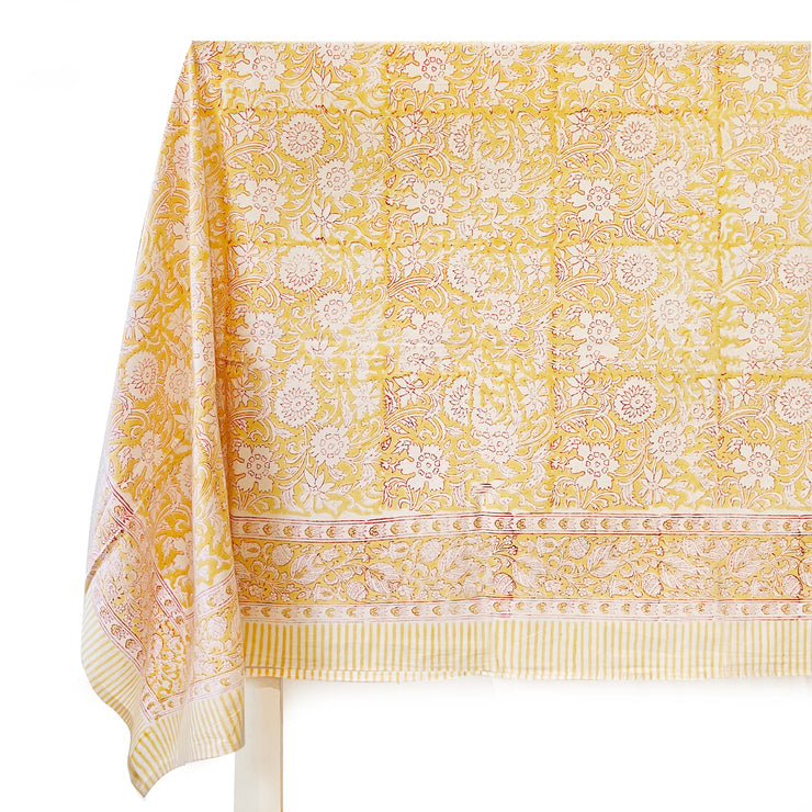 Ivy Table Cover - Buttercup Yellow