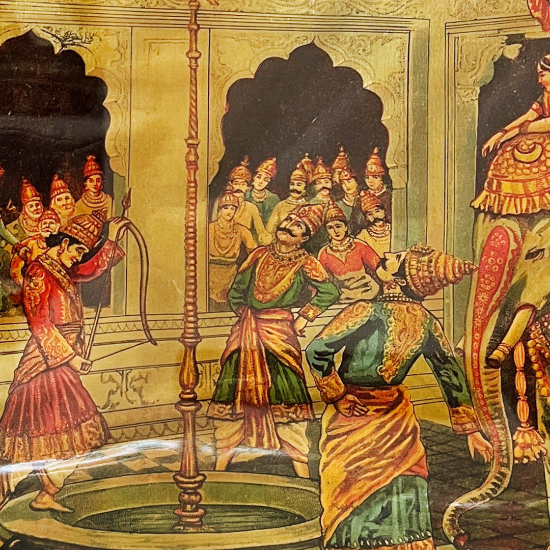 Draupadi’s Swayamvar  Lithograph