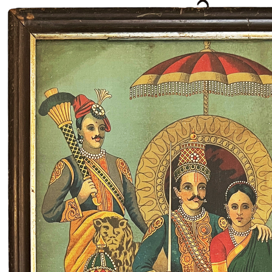 Pandava Sabha – Original Lithograph