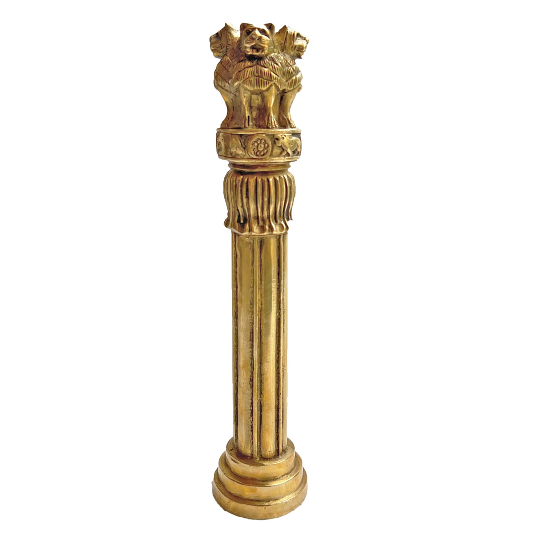 Ashoka Pillar Brass Artefact