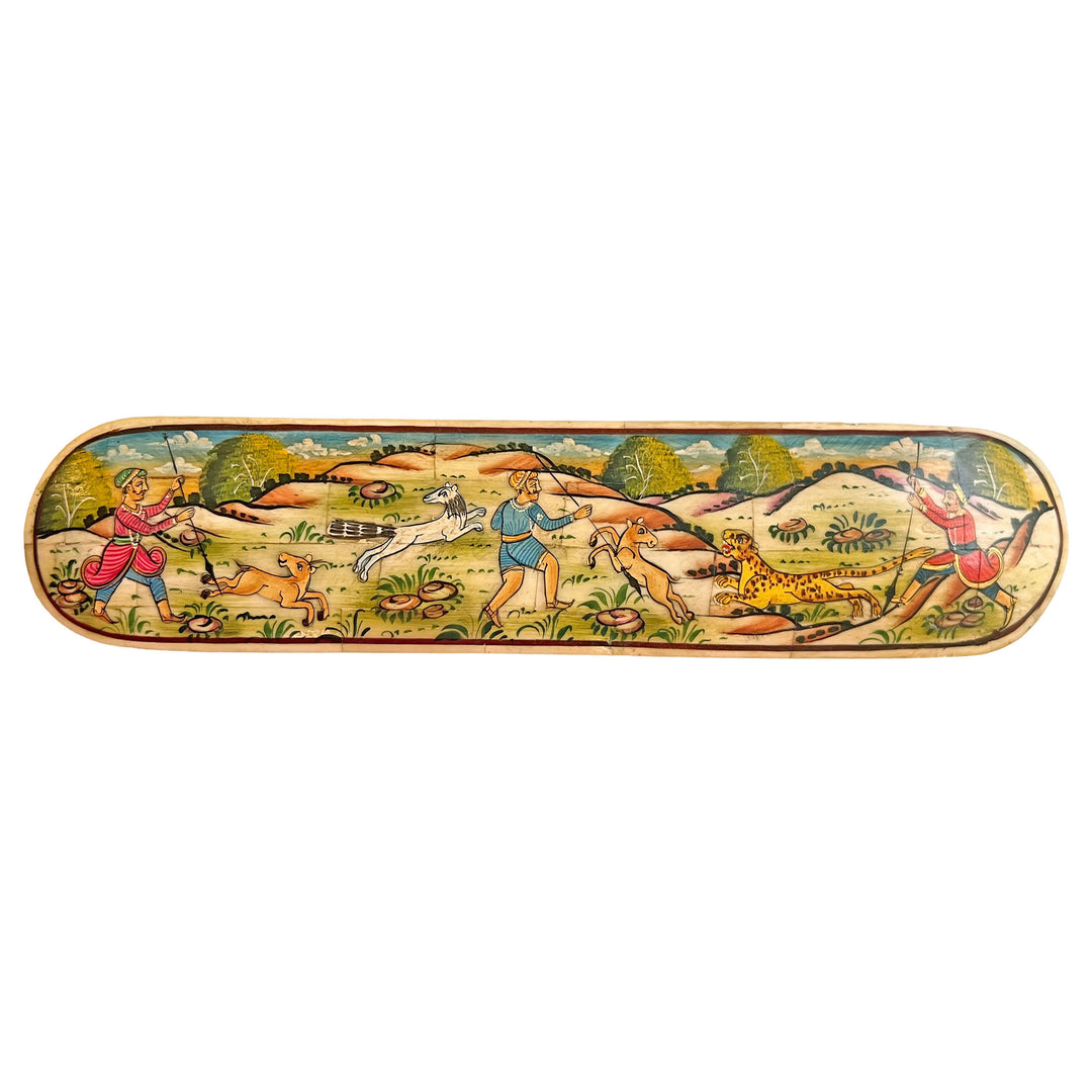 Hand-painted Bone Inlay Sliding Box