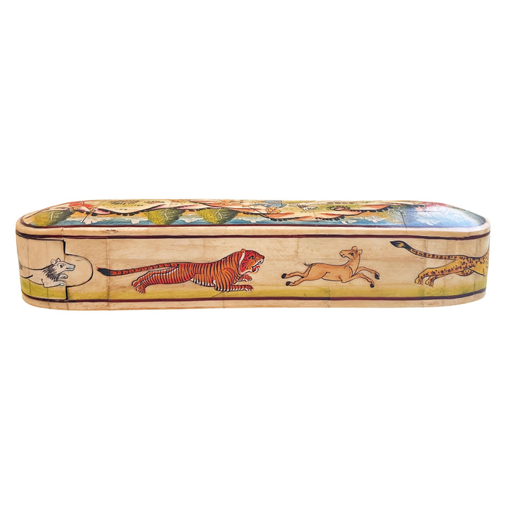 Hand-painted Bone Inlay Sliding Box