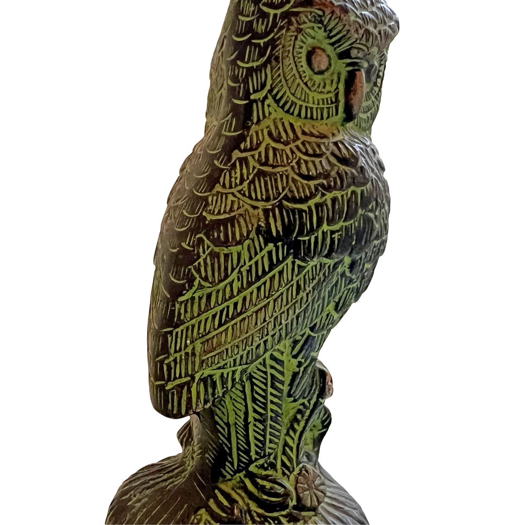 Pair Of Brass Owls