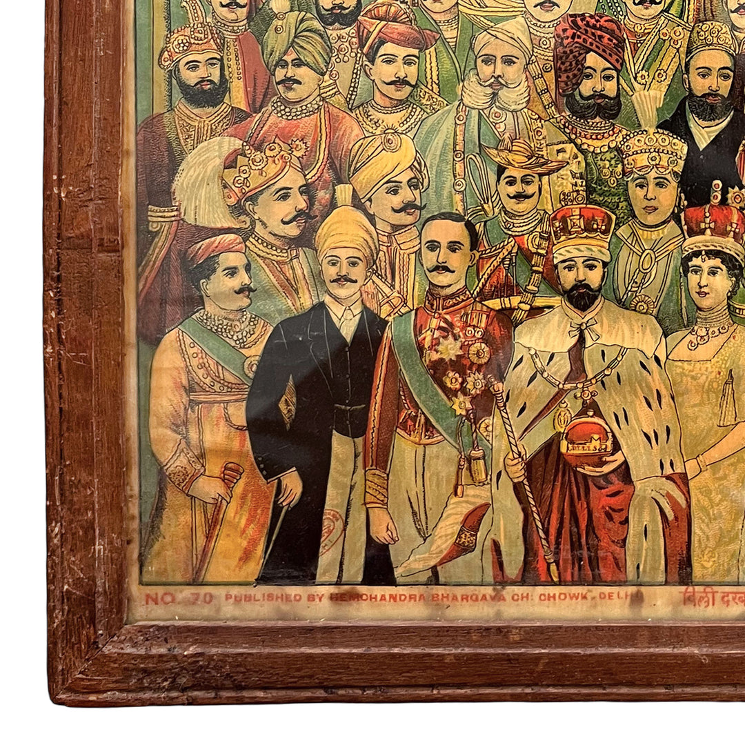 Delhi Durbar Lithograph circa 1911 - Original Print