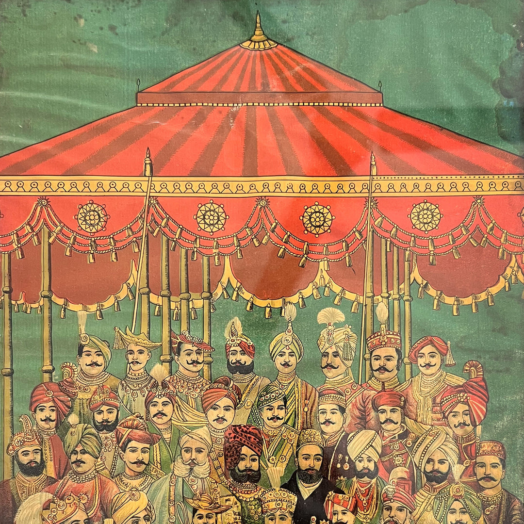 Delhi Durbar Lithograph circa 1911 - Original Print