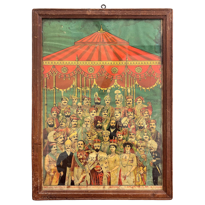 Delhi Durbar Lithograph circa 1911 - Original Print