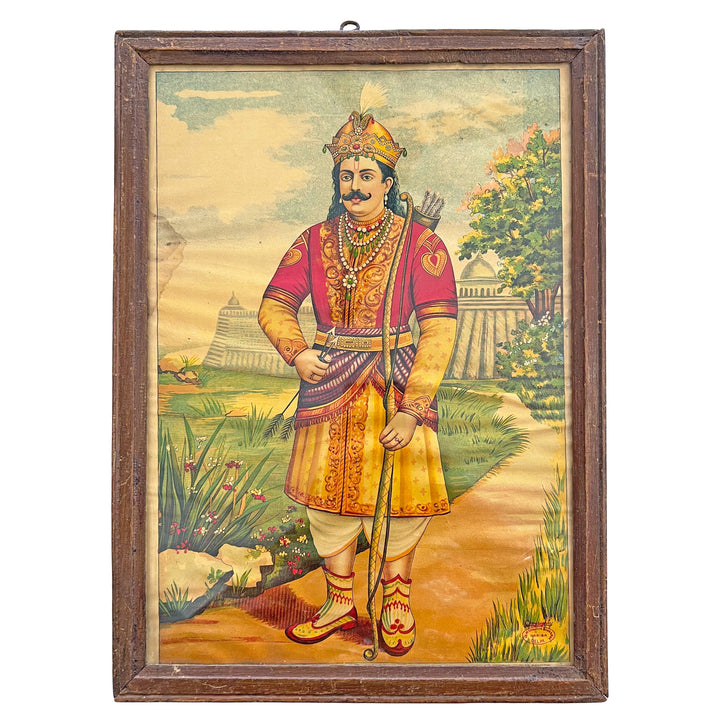 Arjuna Lithograph, Orignal Print