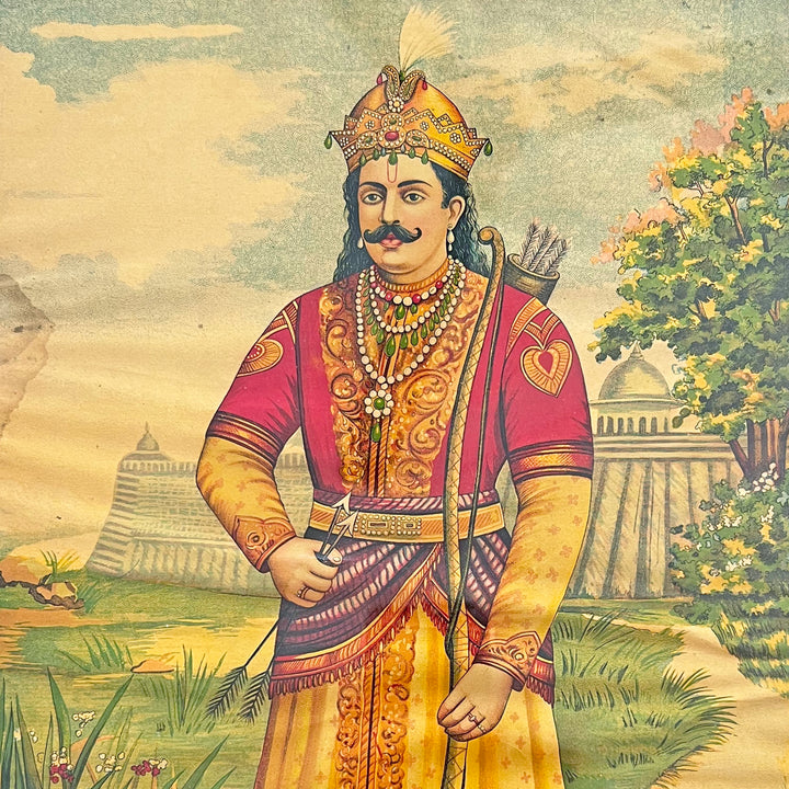 Arjuna Lithograph, Orignal Print