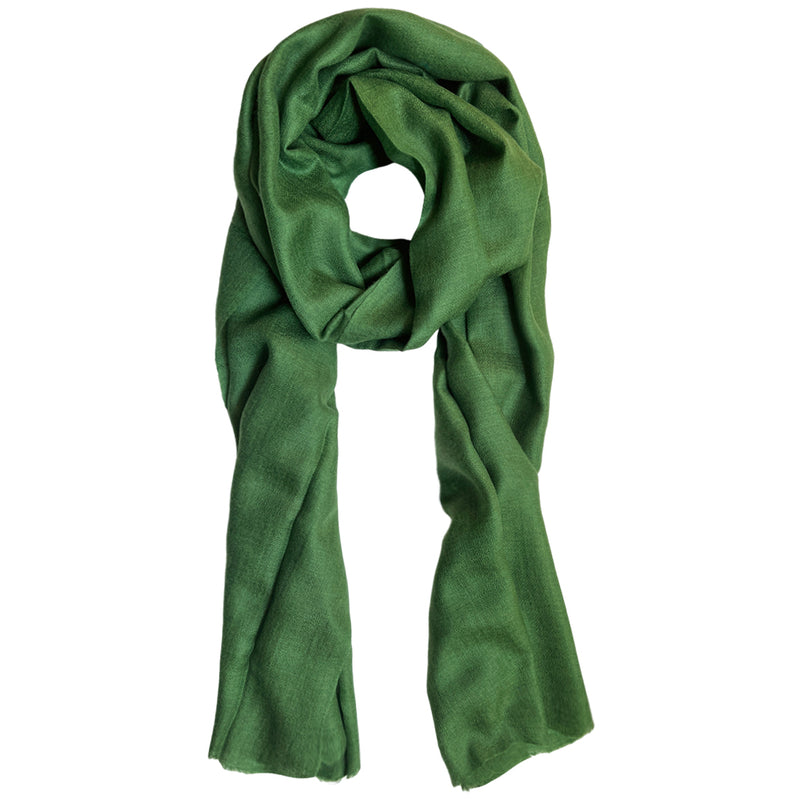 Pashmina Leafy Green Stole