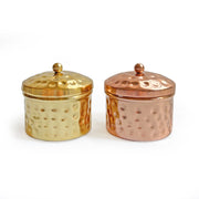 Lakshmi & Ganesha Hammered jar Candle - Set of 2