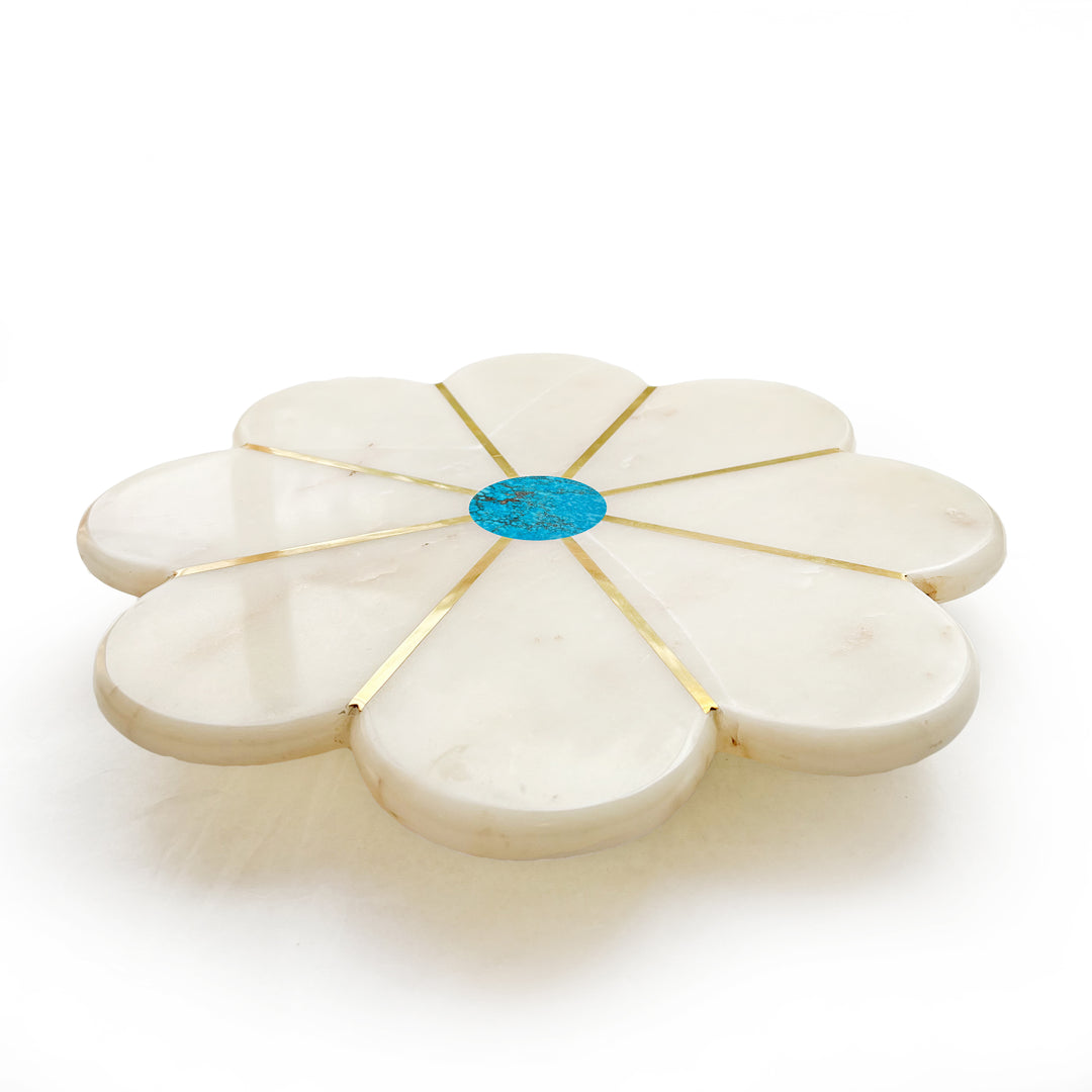 MARBLE INLAY LAZY SUSAN