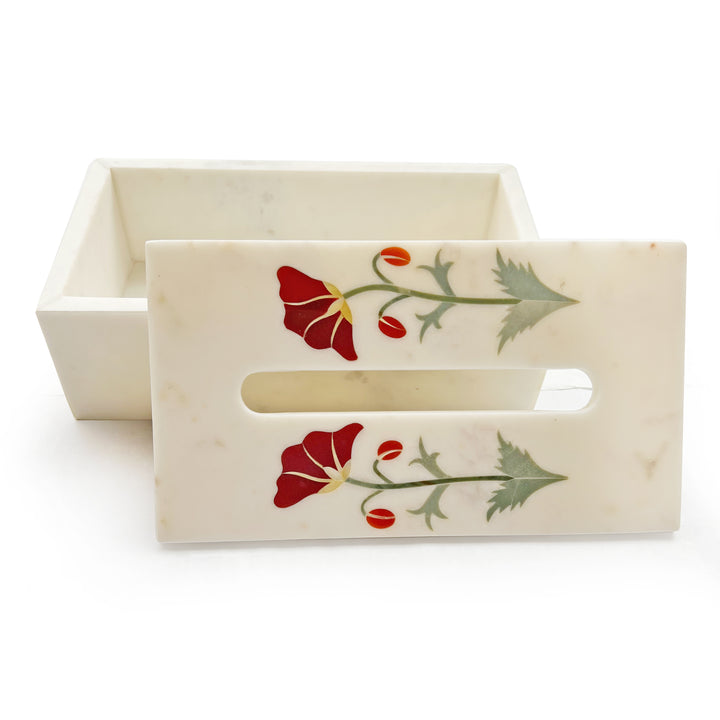 MARBLE INLAY TISSUE BOX