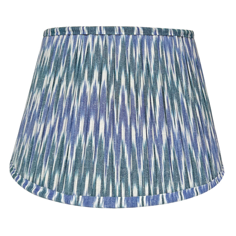 Aziz Blue Ikat Lampshade