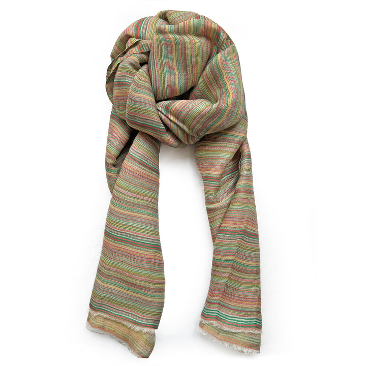 Sunset Zari Stripe Stole